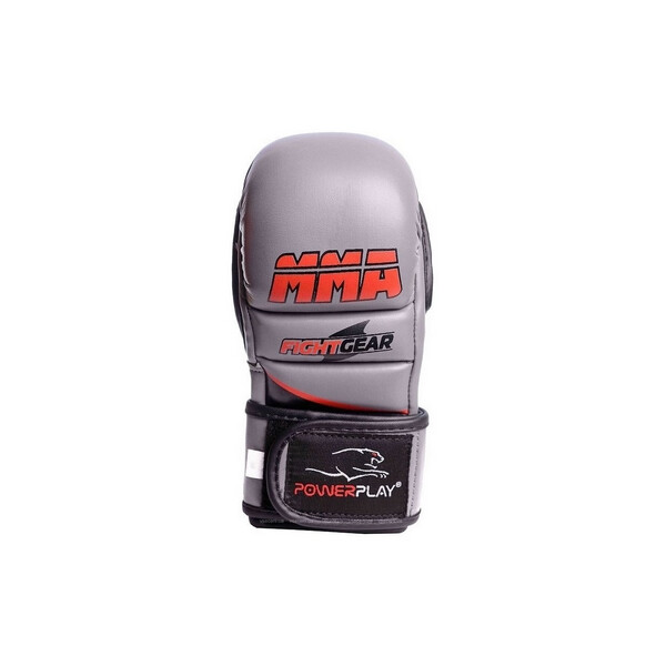 

Перчатки для MMA PowerPlay Fight Gear, серые (3026) - S