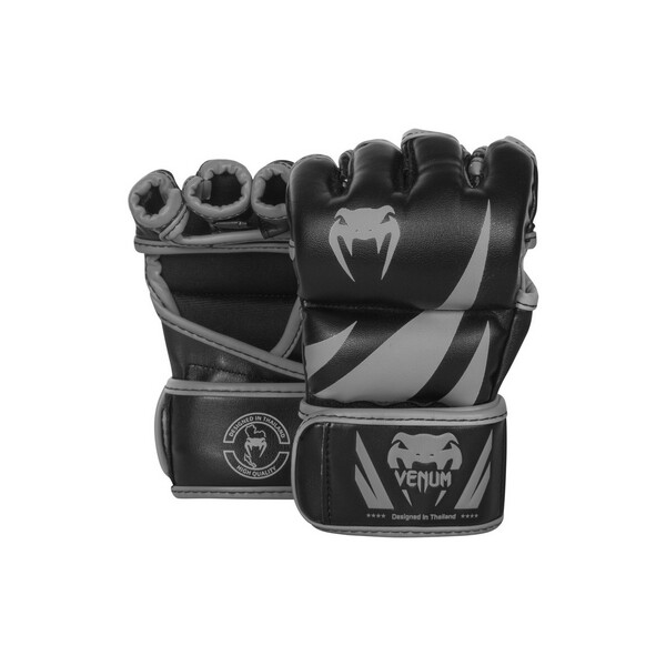 

Перчатки для MMA Venum Challenger Gloves-Skintex Leather, черно-серые (FP-0666-GR) - L-XL