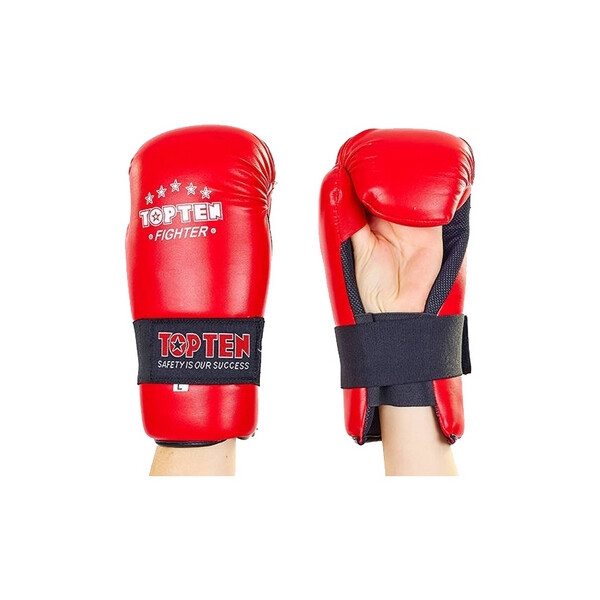 

Перчатки для тхэквондо PU Top Ten MA-5474-R - красные, M