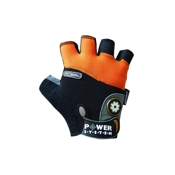 

Перчатки спортивные Power System Fit Girl Black/Orange - XS