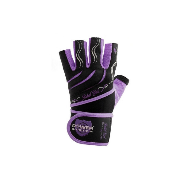 

Перчатки спортивные Power System Rebel Girl Purple - L