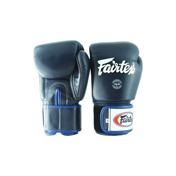 

Перчатки тренировочные Fairtex Muay Thai Boxing Gloves, синие (FP-BGV1) - 12 унций