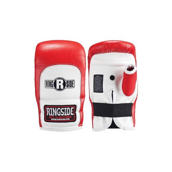 

Перчатки снарядные кожаные Ringside Professional Bag Gloves, красные, L