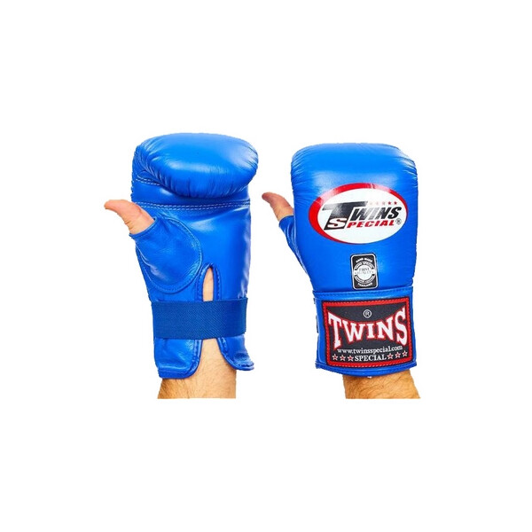 

Перчатки снарядные кожаные Twins TBGL-1H-BU синие - XL