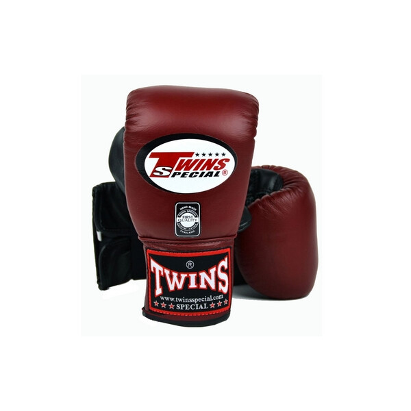 

Перчатки снарядные кожаные Twins TBGL-6F-BR бордовые - L
