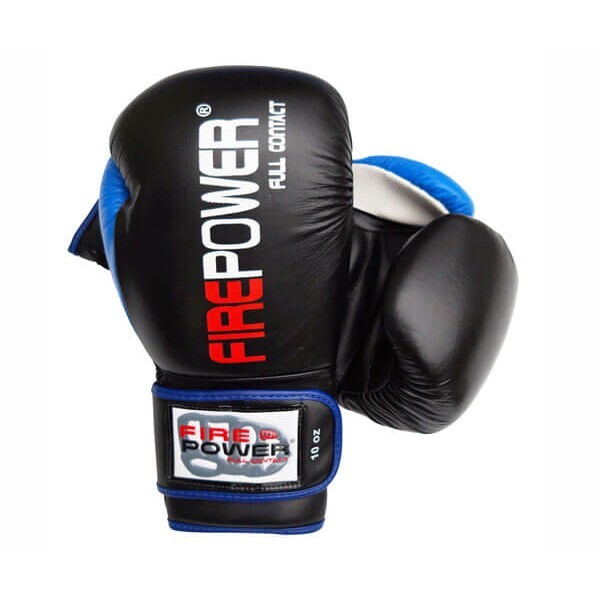 

Боксерские перчатки FirePower FPBG9 (10oz) Черные с синим