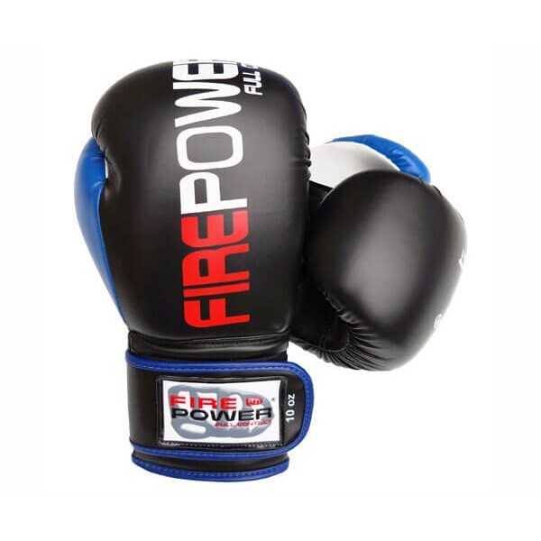 

Боксерские перчатки FirePower FPBGA9 (12oz) Черные с синим