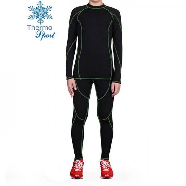 

Термобелье мужское FirePower Sport Polarflis-Stretch (XXL) Черное с зеленым