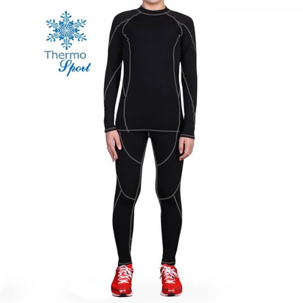

Термобелье мужское FirePower Sport Polarflis-Stretch (XXL) Черное с серым