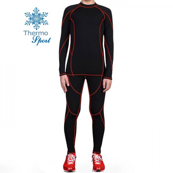 

Термобелье мужское FirePower Sport Polarflis-Stretch (3XL) Черное с красным