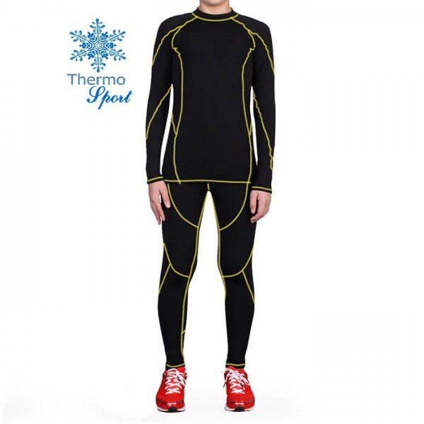 

Термобелье мужское FirePower Sport Polarflis-Stretch (L) Черное с желтым