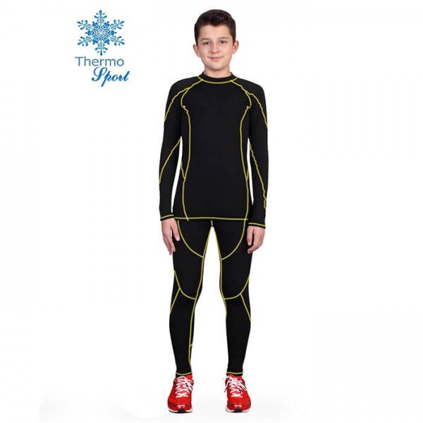 

Термобелье детское FirePower Sport Polarflis-Stretch (38) Черное с желтым