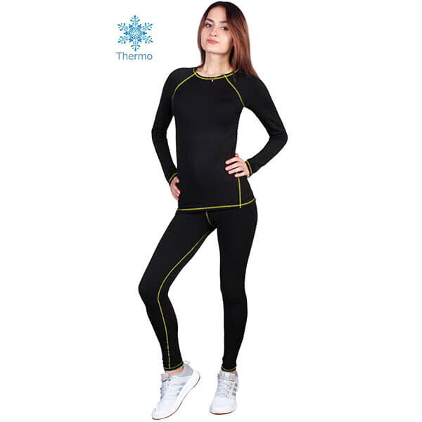 

Термобелье женское FirePower Polarflis-Stretch (L) Черное с желтым