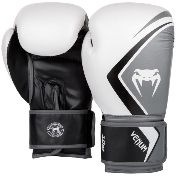 

Боксерские перчатки Venum Original Contender 2.0 (14oz) Белые с серым и черным