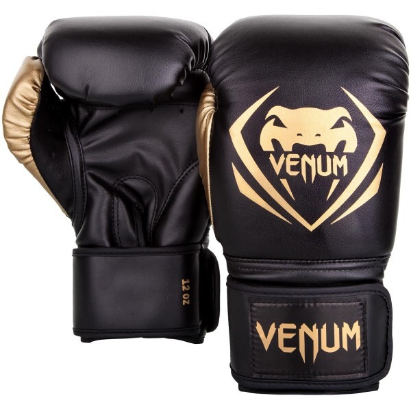 

Боксерские перчатки Venum Original Contender (16oz) Черные с золотым