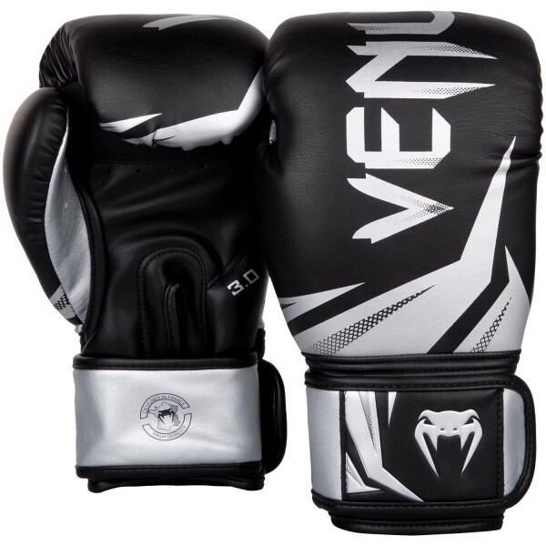 

Боксерские перчатки Venum Original Challenger 3.0 (12oz) Черные с серебристым