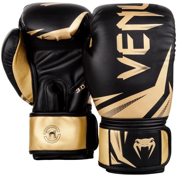 

Боксерские перчатки Venum Original Challenger 3.0 (12oz) Черные с золотистым