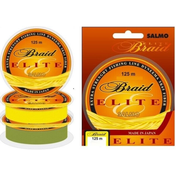 

Плетеный шнур Salmo Elite Braid YELLOW 125 m 0.40мм (4805-040)
