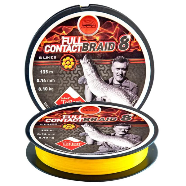 

Плетеный шнур Bokor Full Contact 8 Braid Yellow 0,20mm 135m (30990020)