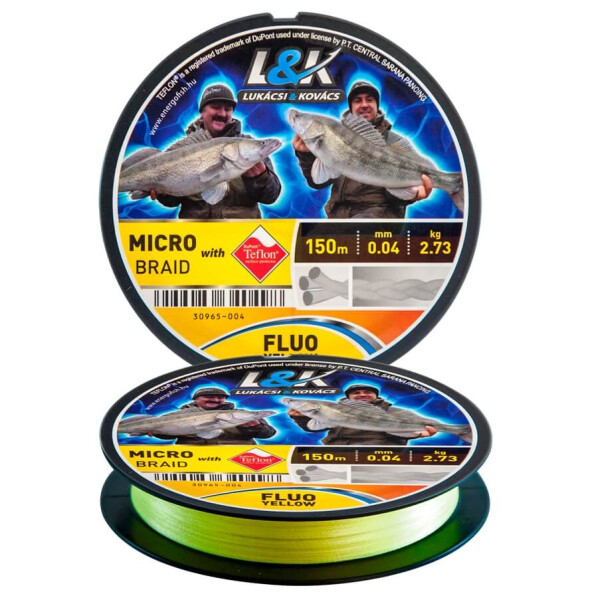 

Плетеный шнур L. and K. Micro Braid Fluo Yellow 0,08mm 150m (30965008)