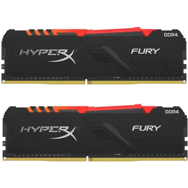 

DDR4 16GB (2x8GB) 3600 MHz HyperX Fury RGB Kingston (HX436C17FB3AK2/16)