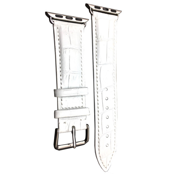 

Ремешок Leather Charm Showily Textured для Apple Watch 38 / 40mm (white)