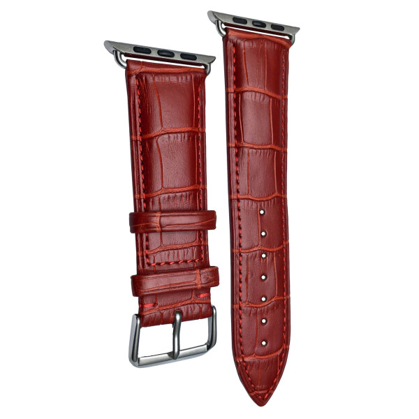 

Ремешок Leather Charm Showily Textured для Apple Watch 42 / 44mm (red)