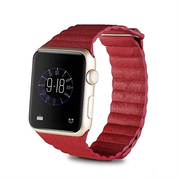 

Ремешок Leather Loop Slim для Apple Watch 38 / 40mm (red)