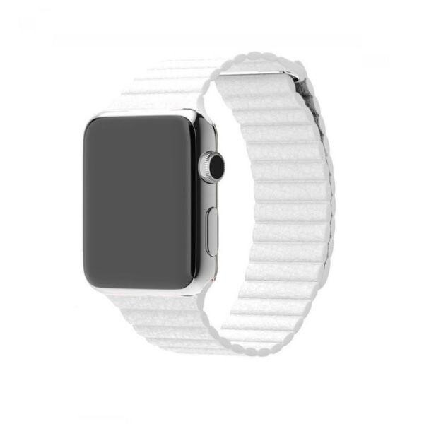 

Ремешок Leather Loop Slim для Apple Watch 38 / 40mm (white)