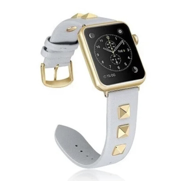 

Ремешок Leather Rock Star для Apple Watch 42 / 44mm (light blue)
