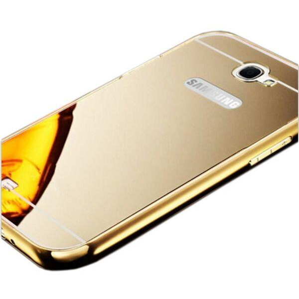 

Чехол-бампер DK-Case металл + накладка зеркало для Samsung Note 2 (gold)