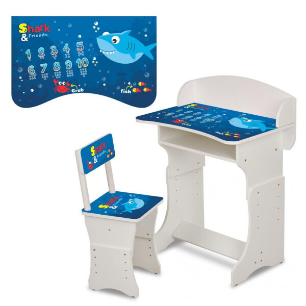 

Парта Bambi Shark HB-301-74 White / Blue (HB-301-74)