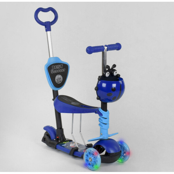 

Самокат 5 в 1 Best Scooter Божья коровка 16659 Сине-голубой (16659)