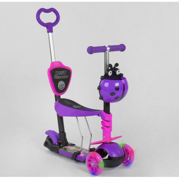 

Самокат 5 в 1 Best Scooter Божья коровка 47365 Purple/ Pink (47365)