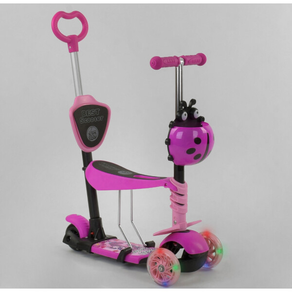 

Самокат 5 в 1 Best Scooter Божья коровка 35343 Crimson / Pink (35343)