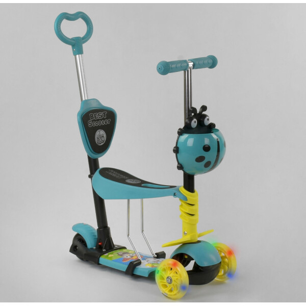 

Самокат 5 в 1 Best Scooter Божья коровка 84801 Turquoise / Yellow (84801)