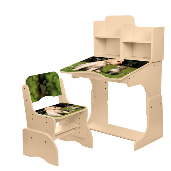 

Парта Bambi Puppy&Cat B 2071-90-2(EN) Vanilla Light wood (B 2071-90)
