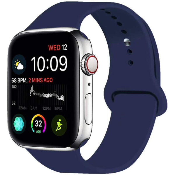 

Силиконовый ремешок Epik для Apple watch 42mm / 44mm Темно-синий / Dark Blue