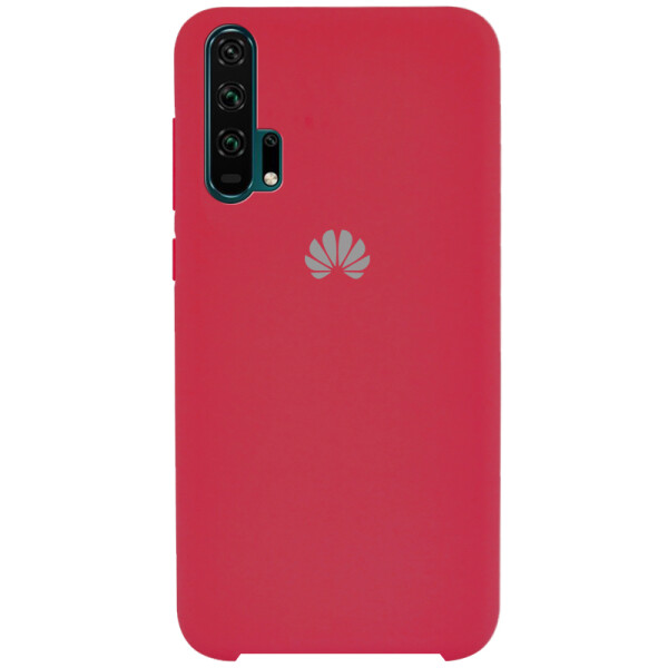 

Противоударный Чехол накладка Epik Silicone case NEW для Huawei Honor 20 Pro Розовый / Hot Pink