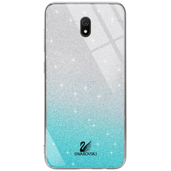 

Противоударный Чехол накладка Epik Swarovski NEW для Xiaomi Redmi 8a Бирюзовый
