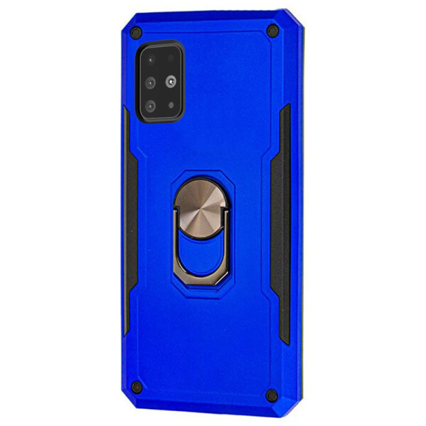 

Противоударный Чехол накладка SG Ring Color NEW с магнитным держателем для Samsung Galaxy A51 Синий / Blue