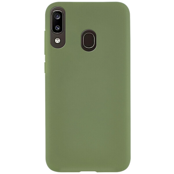 

Противоударный Чехол накладка Epik Soft-touch NEW для Samsung Galaxy A20 / A30 Оливковый