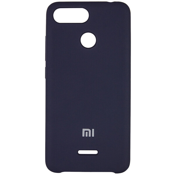 

Противоударный Чехол накладка Epik Silicone case NEW для Xiaomi Redmi 6 Синий / Midnight Blue