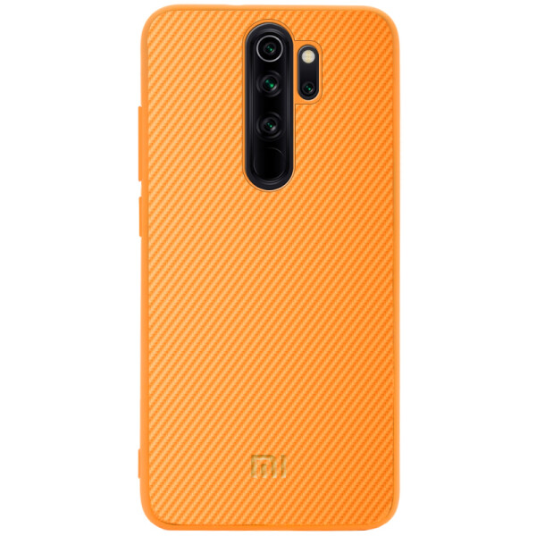 

Противоударный Чехол накладка Epik Fiber Logo NEW для Xiaomi Redmi Note 8 Pro Оранжевый