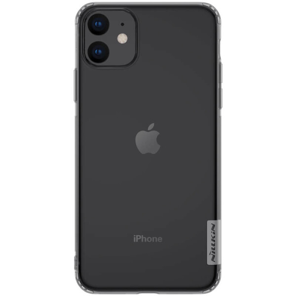 

Противоударный Чехол накладка Nillkin Nature Series NEW для Apple iPhone 11 Pro Max Серый / Прозрачный