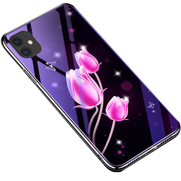 

Противоударный Чехол накладка Epik Fantasy NEW с глянцевыми торцами для Apple iPhone 11 Pro Тюльпаны
