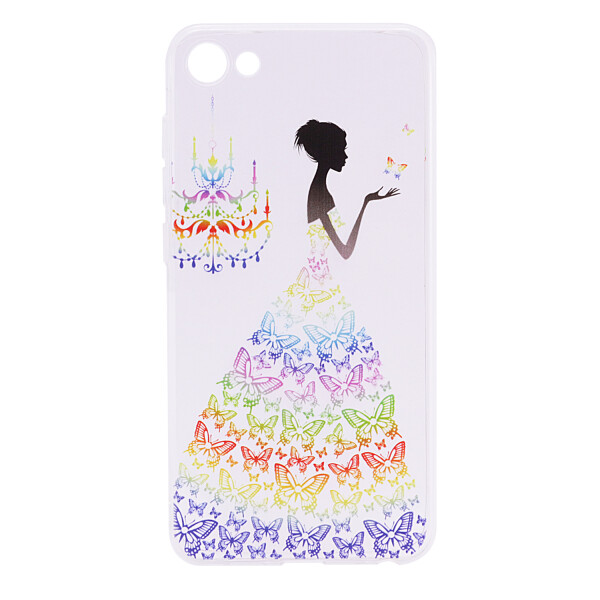 

Противоударный Чехол накладка Epik Cute Print NEW для Meizu U20 Girl Butterfly Dress