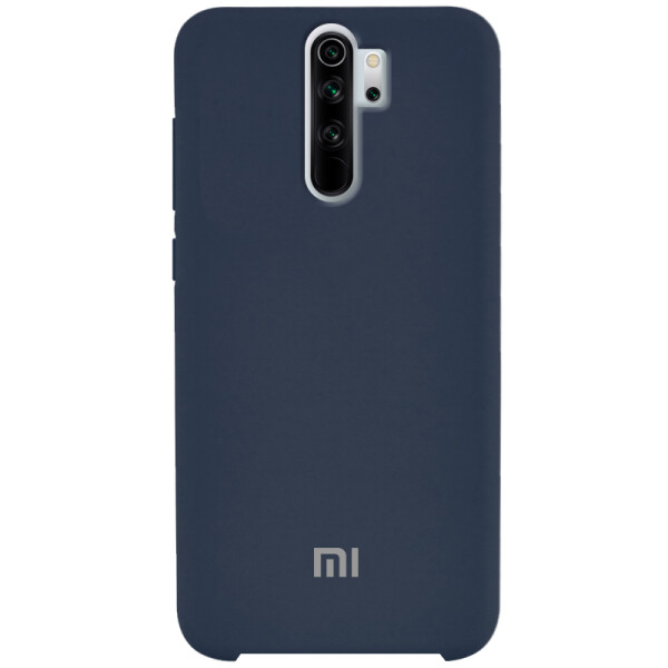 

Противоударный Чехол накладка Epik Silicone case NEW для Xiaomi Redmi Note 8 Pro Синий / Midnight Blue