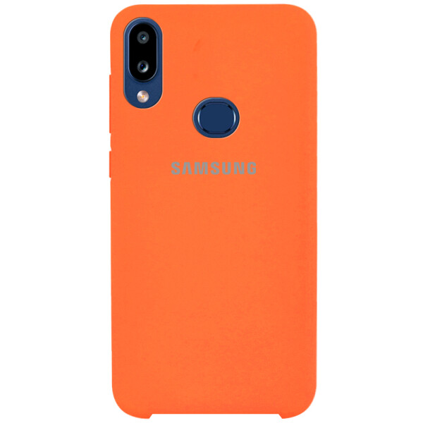 

Противоударный Чехол накладка Epik Silicone case NEW для Samsung Galaxy A10s Оранжевый / Neon Orange