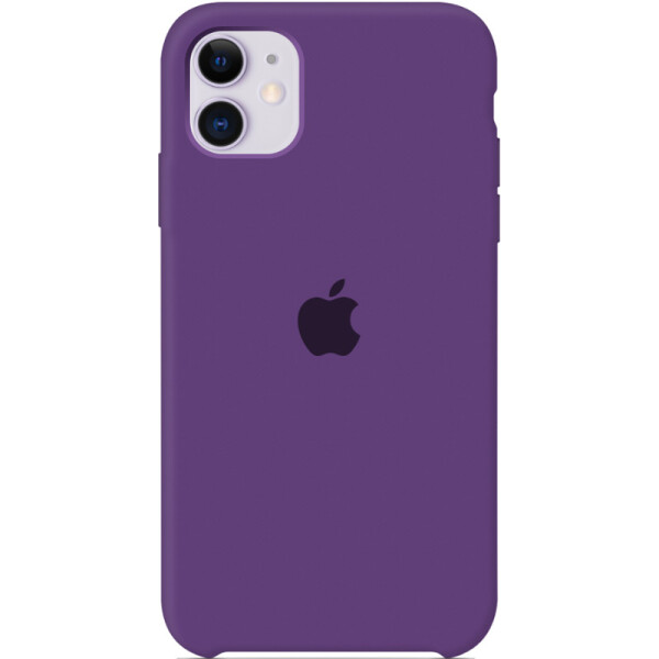 

Противоударный Чехол накладка Epik Silicone case NEW для Apple iPhone 11 Фиолетовый / Purple